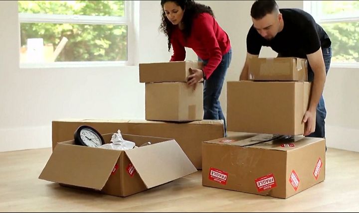 moving boxes for a local move in Arlington VA
