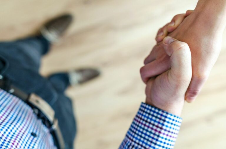 Hand holding